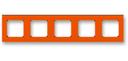 ABB Levit 2CHH015050A6066 Рамка 5-постовая (оранжевый/дымчатый чёрный)