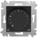 ABB Levit 2CHH920003A6063 Терморегулятор поворотный универсальный (16 A, под рамку, с/у, антрацит/дымчатый черный)