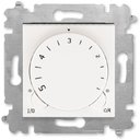 ABB Levit 2CHH920003A6068 Терморегулятор поворотный универсальный (16 A, под рамку, с/у, жемчуг/ледяной)