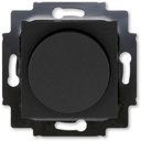 ABB Levit 2CHH942247A6063 Светорегулятор поворотно-нажимной (60-600 Вт, под рамку, скрытая установка, антрацит/дымчатый черный)