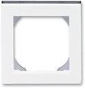 ABB Levit 2CHH015510A4062 Рамка 1-постовая (55х55, для механизмов BJE, белый/дымчатый чёрный)