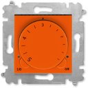 ABB Levit 2CHH920003A6066 Терморегулятор поворотный универсальный (16 A, под рамку, с/у, оранжевый/дымчатый черный)