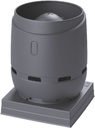 Vilpe Flow 400S 2XL 724X724 350417 Вентиляционный выход (серый)