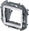 Legrand Inspiria 673900 адаптер для 2-модульных механизмов Legrand Mosaic, скрытого монтажа, цвет "Белый"