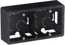 Legrand Inspiria 673993 коробка для накладного монтажа , 2 поста, цвет "Антрацит"