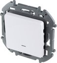 Legrand Inspiria 673660 переключатель одноклавишный с подсветкой/индикацией для скрытого монтажа, цвет "Белый", номинальный ток 10 А, напряжение ~250В