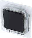 Legrand Inspiria 673673 переключатель одноклавишный пылевлагозащитный для скрытого монтажа, цвет "Антрацит", номинальный ток 10 А, напряжение ~250В, степень пылевлагозащиты IP44