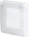 Legrand Inspiria 673920 рамка с защитной крышкой IP44 IK07 для скрытого монтажа 1 механизма Legrand Inspiria, степень пылевлагозащиты IP44, степень ударопрочности IK07, цвет "Белый"