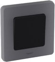 Legrand Inspiria 673937 рамка декоративная универсальная, 1 пост, для горизонтальной или вертикальной установки, цвет "Дымчатый"