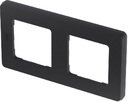 Legrand Inspiria 673943 рамка декоративная универсальная, 2 поста, для горизонтальной или вертикальной установки, цвет "Антрацит"
