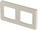 Legrand Inspiria 673948 рамка декоративная универсальная, 2 поста, для горизонтальной или вертикальной установки, цвет "Шампань"