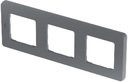 Legrand Inspiria 673957 рамка декоративная универсальная, 3 поста, для горизонтальной или вертикальной установки, цвет "Дымчатый"