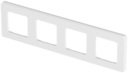 Legrand Inspiria 673960 рамка декоративная универсальная, 4 поста, для горизонтальной или вертикальной установки, цвет "Белый"