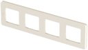 Legrand Inspiria 673961 рамка декоративная универсальная, 4 поста, для горизонтальной или вертикальной установки, цвет "Слоновая кость"