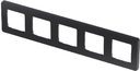 Legrand Inspiria 673973 рамка декоративная универсальная, 5 постов, для горизонтальной или вертикальной установки, цвет "Антрацит"