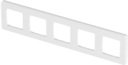 Legrand Inspiria 673970 рамка декоративная универсальная, 5 постов, для горизонтальной или вертикальной установки, цвет "Белый"