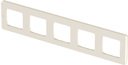 Legrand Inspiria 673971 рамка декоративная универсальная, 5 постов, для горизонтальной или вертикальной установки, цвет "Слоновая кость"
