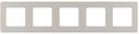 Legrand Inspiria 673978 рамка декоративная универсальная, 5 постов, для горизонтальной или вертикальной установки, цвет "Шампань"
