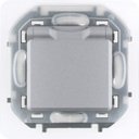 Legrand Inspiria 673742 розетка с заземлением, защитной крышкой и интегрированными защитными шторками для скрытого монтажа , IP44, цвет "Алюминий". Макс. ток 16 А, напряжение ~250В, макс. мощность 3680 Вт.