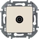 Legrand Inspiria 673871 розетка телевизионная для скрытого монтажа, оконечная для схемы "шлейф", 10 дБ 4-862 МГц, цвет "Слоновая кость"