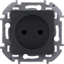 Legrand Inspiria 673713 розетка без заземления для скрытого монтажа , цвет "Антрацит". Максимальный ток 16 А, напряжение ~250В, максимальная мощность 3680 Вт.
