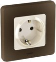 Legrand Inspiria 673731 розетка с заземлением и интегрированными защитными шторками для скрытого монтажа, цвет "Слоновая кость". Максимальный ток 16 А, напряжение ~250В, максимальная мощность 3680 Вт.