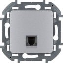 Legrand Inspiria 673822 розетка телефонная для скрытого монтажа, разьем RJ 11, цвет "Алюминий".