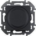 Legrand Inspiria 673793 светорегулятор универсальный для светодиодных и других ламп, мощность 300 Вт лампы накаливания / 75 Вт светодиодные лампы, поворотно-нажимной, цвет "Антрацит"